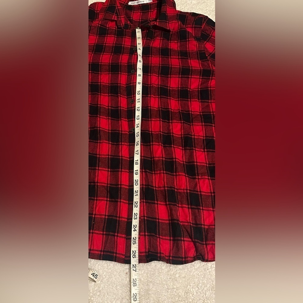 Calvin Klein Jeans Buffalo Plaid Women’s Button Downm Shirt Size 2X New with tag - Picture 13 of 13